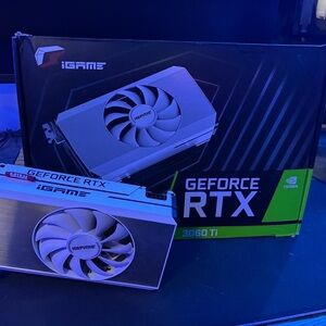 NVIDIA iGame GeForce RTX 3060 Ti - Silver and Black